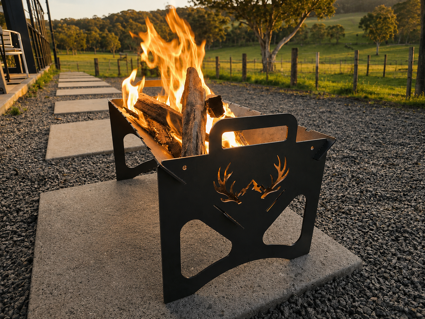 Ridgy Didge Flat Pack BBQ | Australian Made Portable Fire Pit Grill
